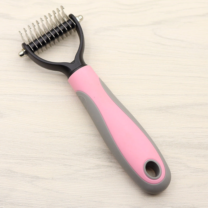 Pet Hair Removal Brush – Self-Cleaning Grooming Comb for Dogs & Cats
