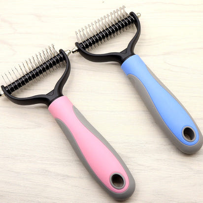 Pet Hair Removal Brush – Self-Cleaning Grooming Comb for Dogs & Cats