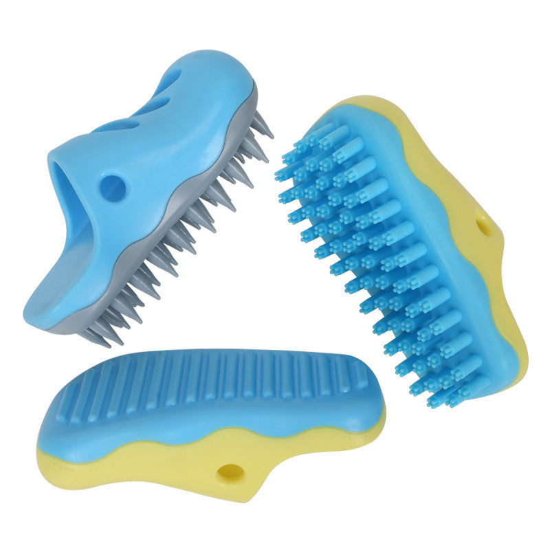Pet Massage & Bath Brush – Gentle Cleaning for Dogs & Cats
