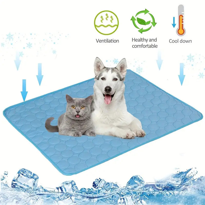 Cooling Dog & Cat Mat – Breathable Summer Bed Pad for Pets