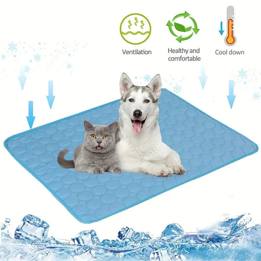 Cooling Dog & Cat Mat – Breathable Summer Bed Pad for Pets